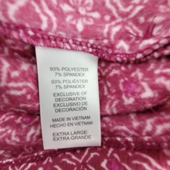 NAUTICA Pajama Set Women's XL Berry Fleece Top & Pants Pockets Drawstring - Picture 3 of 14